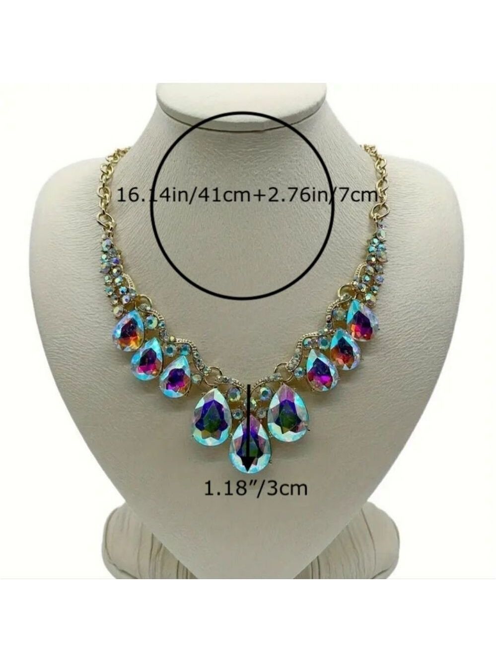 Beautiful Aurora Borealis Fashion Statement NWOT - Picture 7 of 8